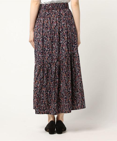 Bou Jeloud（ブージュルード）の「【WEB限定】フルーレットプリント切替ロングスカート（スカート・レディース・オフホワイト/イエロー/ネイビー・38）」の15枚目の写真