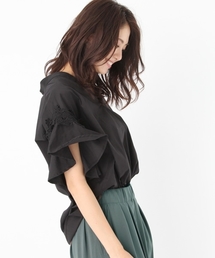 Andemiu | ヌケエリソデレースフリルブラウス769075(シャツ/ブラウス)