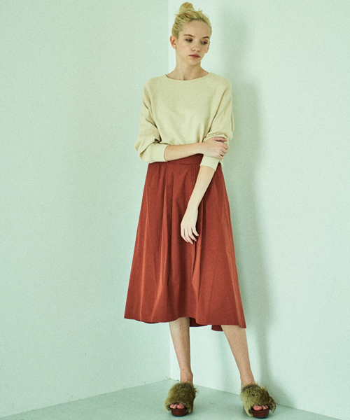 AMERICAN HOLIC（アメリカンホリック）の「ピーチイレヘムロングスカート（スカート・レディース・ブラック/ベージュ/パープル/ネイビー/カーキ/ピンク/ターコイズブルー/ボルドー/マスタード/オレンジ系その他・FREE）」の22枚目の写真