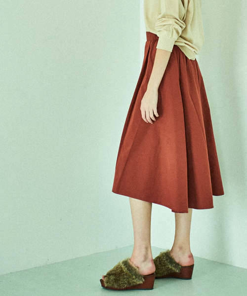 AMERICAN HOLIC（アメリカンホリック）の「ピーチイレヘムロングスカート（スカート・レディース・ブラック/ベージュ/パープル/ネイビー/カーキ/ピンク/ターコイズブルー/ボルドー/マスタード/オレンジ系その他・FREE）」の21枚目の写真