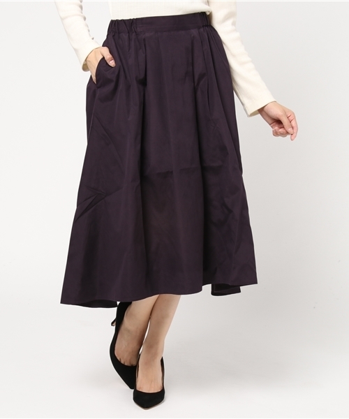 AMERICAN HOLIC（アメリカンホリック）の「ピーチイレヘムロングスカート（スカート・レディース・ブラック/ベージュ/パープル/ネイビー/カーキ/ピンク/ターコイズブルー/ボルドー/マスタード/オレンジ系その他・FREE）」の7枚目の写真