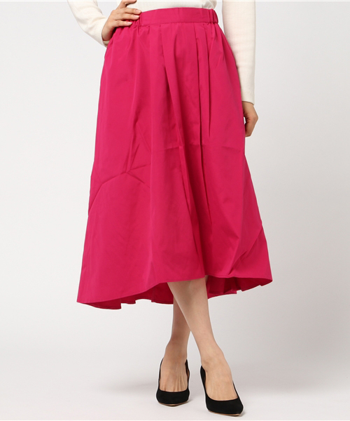 AMERICAN HOLIC（アメリカンホリック）の「ピーチイレヘムロングスカート（スカート・レディース・ブラック/ベージュ/パープル/ネイビー/カーキ/ピンク/ターコイズブルー/ボルドー/マスタード/オレンジ系その他・FREE）」の8枚目の写真