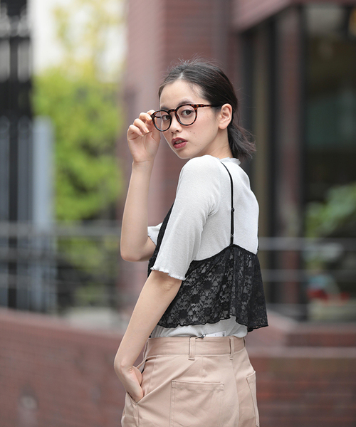 WEGO（ウィゴー）の「WEGO/フリルレースビスチェ（ベスト・レディース・ターコイズブルー/ブラック/キャメル・FREE）」の11枚目の写真