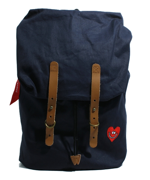 CIAOPANIC（チャオパニック）の「IHAVELOVEナップサック（バックパック/リュック・メンズ・ブラック/ネイビー/ピンク/グレー・FREE）」の3枚目の写真