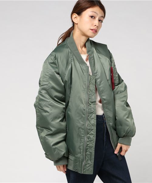 Adposion アドポーション の Web店限定 セレクト ナイロンヘビーツイルbigシルエット Ma 1 Ma 1 Wear