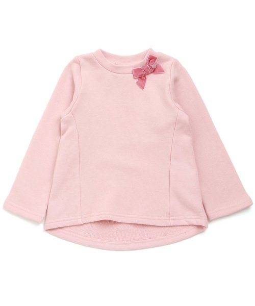 apres les cours（アプレレクール）の「リボンAライントレーナー（スウェット・キッズ・ブラック/アイボリー/ライトグレー/ピンク・140/80/100/120/90/110/130）」の4枚目の写真