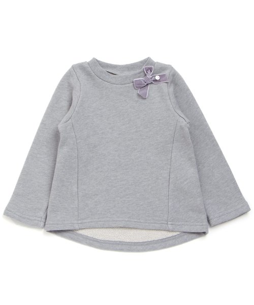 apres les cours（アプレレクール）の「リボンAライントレーナー（スウェット・キッズ・ブラック/アイボリー/ライトグレー/ピンク・140/80/100/120/90/110/130）」の7枚目の写真