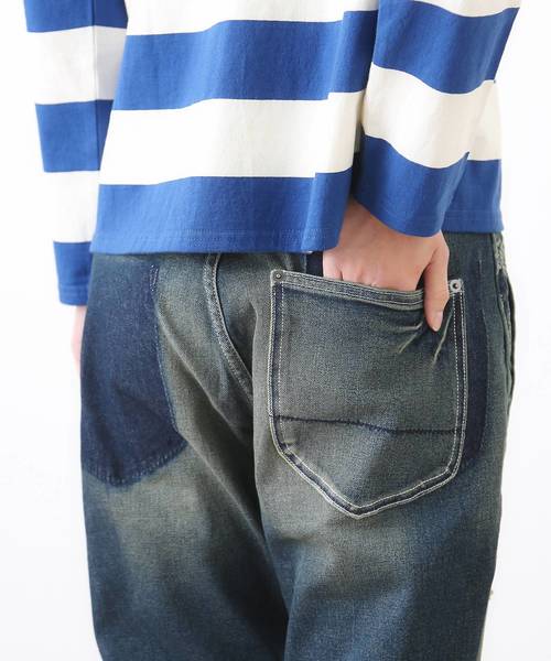 CUBE SUGAR（キューブシュガー）の「抜染プリントデニムパンツ（デニムパンツ・レディース・ブルー系その他/ワンウォッシュ・S/M）」の9枚目の写真