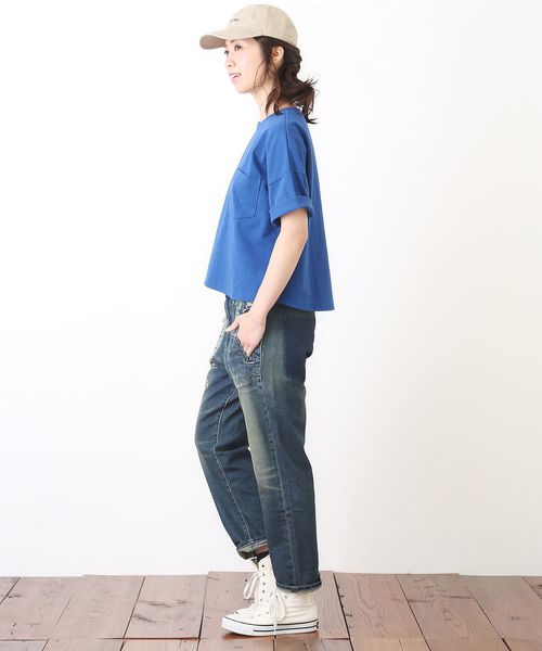 CUBE SUGAR（キューブシュガー）の「抜染プリントデニムパンツ（デニムパンツ・レディース・ブルー系その他/ワンウォッシュ・S/M）」の10枚目の写真