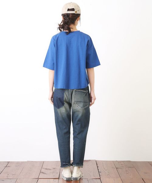 CUBE SUGAR（キューブシュガー）の「抜染プリントデニムパンツ（デニムパンツ・レディース・ブルー系その他/ワンウォッシュ・S/M）」の11枚目の写真