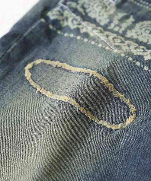 CUBE SUGAR（キューブシュガー）の「抜染プリントデニムパンツ（デニムパンツ・レディース・ブルー系その他/ワンウォッシュ・S/M）」の14枚目の写真