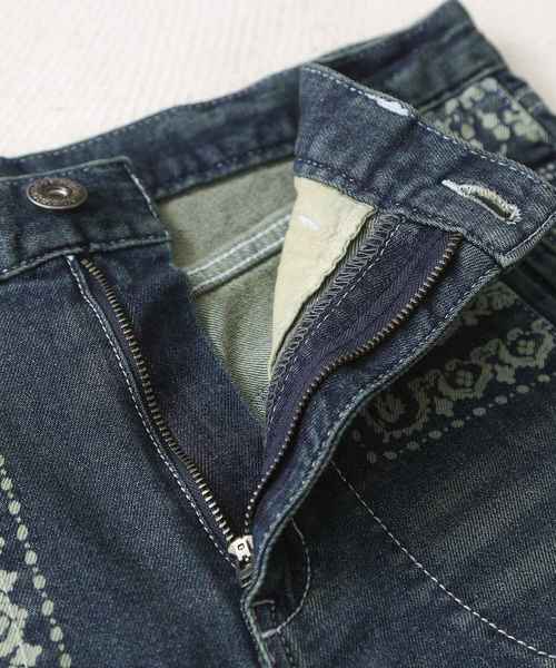 CUBE SUGAR（キューブシュガー）の「抜染プリントデニムパンツ（デニムパンツ・レディース・ブルー系その他/ワンウォッシュ・S/M）」の15枚目の写真