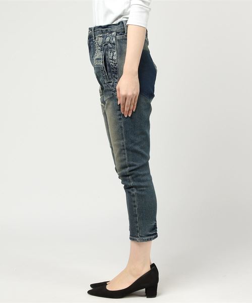 CUBE SUGAR（キューブシュガー）の「抜染プリントデニムパンツ（デニムパンツ・レディース・ブルー系その他/ワンウォッシュ・S/M）」の3枚目の写真