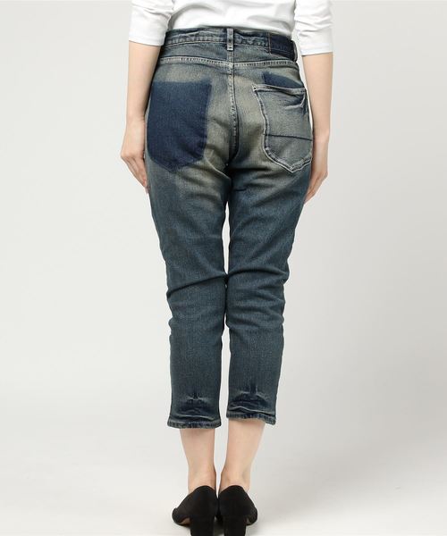 CUBE SUGAR（キューブシュガー）の「抜染プリントデニムパンツ（デニムパンツ・レディース・ブルー系その他/ワンウォッシュ・S/M）」の4枚目の写真