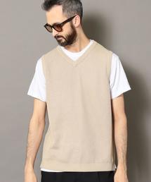 BEAUTY&YOUTH UNITED ARROWS | BY ストローコットン アゼ ニット ベスト ◆(ベスト)