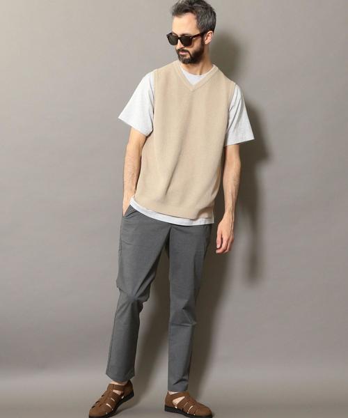 BEAUTY&YOUTH UNITED ARROWS(ビューティーアンドユースユナイテッドアローズ)の「BY ストローコットン アゼ ニット ベスト ◆(ベスト・メンズ・ベージュ/ネイビー・SMALL/MEDIUM/LARGE/X-LARGE)」の4枚目の写真