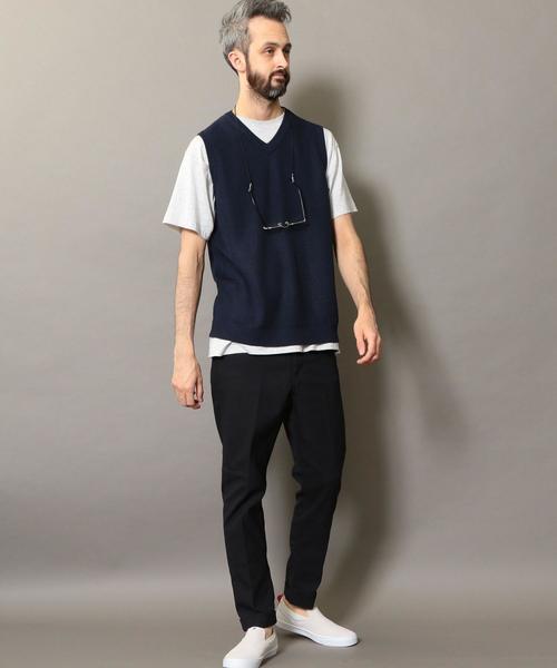 BEAUTY&YOUTH UNITED ARROWS(ビューティーアンドユースユナイテッドアローズ)の「BY ストローコットン アゼ ニット ベスト ◆(ベスト・メンズ・ベージュ/ネイビー・SMALL/MEDIUM/LARGE/X-LARGE)」の20枚目の写真