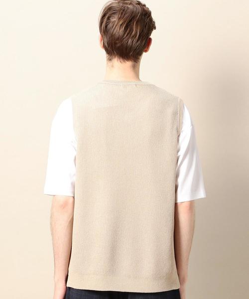 BEAUTY&YOUTH UNITED ARROWS(ビューティーアンドユースユナイテッドアローズ)の「BY ストローコットン アゼ ニット ベスト ◆(ベスト・メンズ・ベージュ/ネイビー・SMALL/MEDIUM/LARGE/X-LARGE)」の21枚目の写真