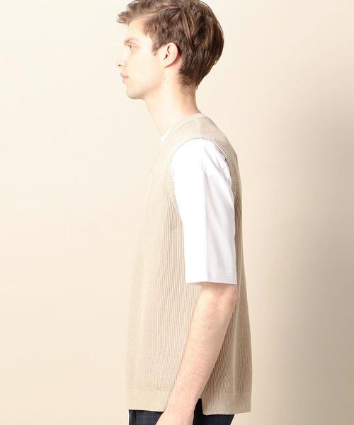 BEAUTY&YOUTH UNITED ARROWS(ビューティーアンドユースユナイテッドアローズ)の「BY ストローコットン アゼ ニット ベスト ◆(ベスト・メンズ・ベージュ/ネイビー・SMALL/MEDIUM/LARGE/X-LARGE)」の11枚目の写真
