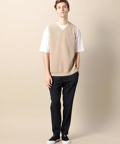 BEAUTY&YOUTH UNITED ARROWS(ビューティーアンドユースユナイテッドアローズ)の「BY ストローコットン アゼ ニット ベスト ◆(ベスト・メンズ・ベージュ/ネイビー・SMALL/MEDIUM/LARGE/X-LARGE)」の12枚目の写真