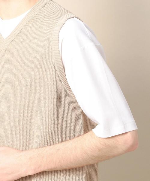 BEAUTY&YOUTH UNITED ARROWS(ビューティーアンドユースユナイテッドアローズ)の「BY ストローコットン アゼ ニット ベスト ◆(ベスト・メンズ・ベージュ/ネイビー・SMALL/MEDIUM/LARGE/X-LARGE)」の14枚目の写真