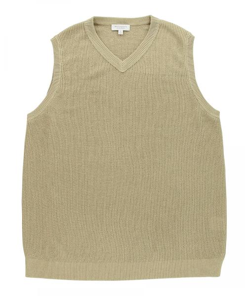 BEAUTY&YOUTH UNITED ARROWS(ビューティーアンドユースユナイテッドアローズ)の「BY ストローコットン アゼ ニット ベスト ◆(ベスト・メンズ・ベージュ/ネイビー・SMALL/MEDIUM/LARGE/X-LARGE)」の8枚目の写真