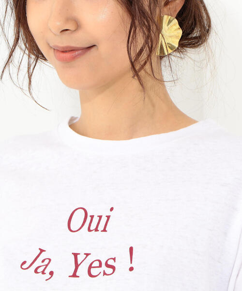 Jewel Changes(ジュエルチェンジズ)の「SMF Oui Tシャツ / ロゴTシャツ(Tシャツ/カットソー・レディース・ブラック/オフホワイト・FREE)」の7枚目の写真