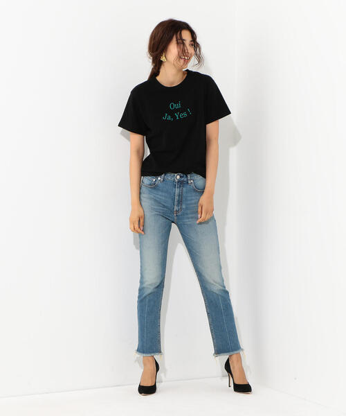 Jewel Changes(ジュエルチェンジズ)の「SMF Oui Tシャツ / ロゴTシャツ(Tシャツ/カットソー・レディース・ブラック/オフホワイト・FREE)」の13枚目の写真