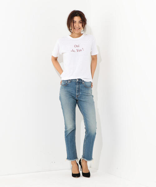 Jewel Changes(ジュエルチェンジズ)の「SMF Oui Tシャツ / ロゴTシャツ(Tシャツ/カットソー・レディース・ブラック/オフホワイト・FREE)」の15枚目の写真