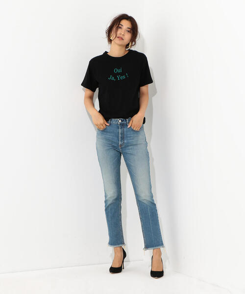 Jewel Changes(ジュエルチェンジズ)の「SMF Oui Tシャツ / ロゴTシャツ(Tシャツ/カットソー・レディース・ブラック/オフホワイト・FREE)」の16枚目の写真