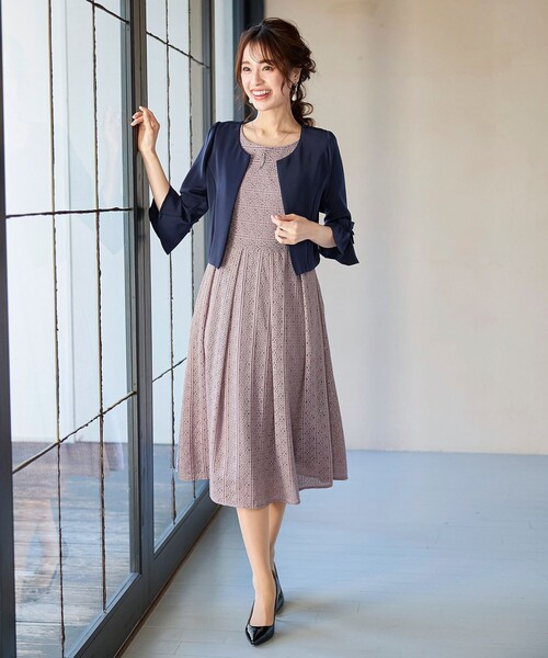 洗える 大人可愛い袖口リボン付きフレアボレロ カーディガン ボレロ Tiaclasse ティアクラッセ のファッション通販 Zozotown