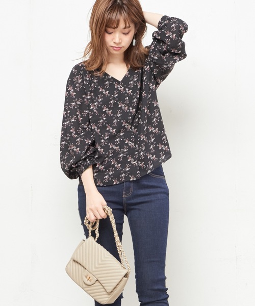 natural couture(ナチュラルクチュール)の「PPいろいろ柄ブラウス(シャツ/ブラウス・レディース・ブラック/パープル/ブラウン/アイボリー/キャメル/レオパード・FREE)」の17枚目の写真