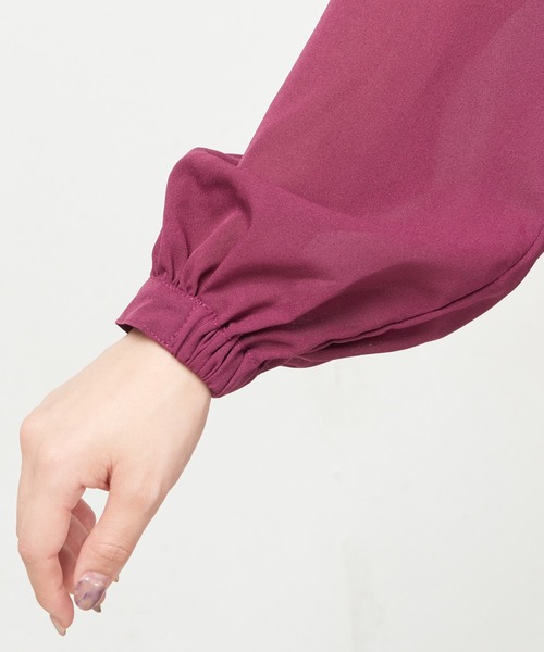 natural couture(ナチュラルクチュール)の「PPいろいろ柄ブラウス(シャツ/ブラウス・レディース・ブラック/パープル/ブラウン/アイボリー/キャメル/レオパード・FREE)」の14枚目の写真