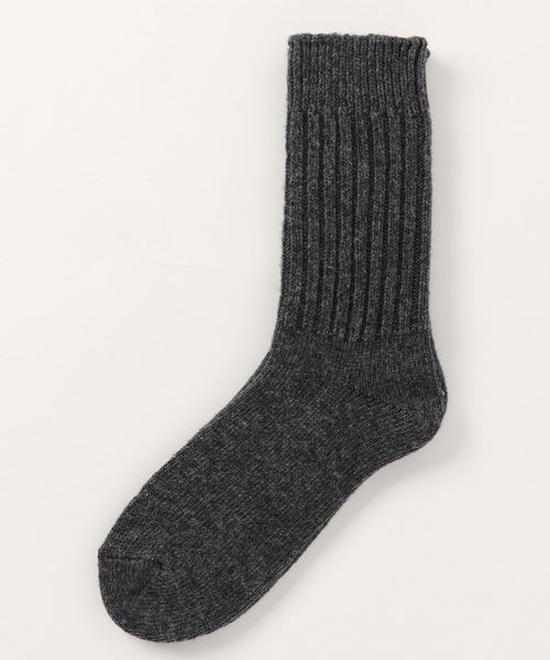 minia(ミニア)の「クルー丈太リブソックス ◆(ソックス/靴下・レディース・ベージュ/ブラウン/グレー/レッド/ブラック・FREE)」の11枚目の写真