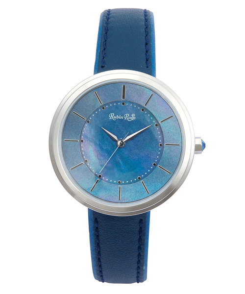 RubinRosa（ルビンローザ）の「【RubinRosa】ルビンローザ R060 ソーラーチャージ ウォッチ（アナログ腕時計・レディース・ブラウン/ブルー/ホワイト×ブルー/ホワイト×ホワイト・FREE）」の2枚目の写真
