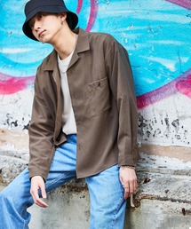 KANGOL | ▽WEB限定 KANGOL/カンゴール 別注 L/Sリラックスオープンカラーシャツ 2019AW(シャツ/ブラウス)