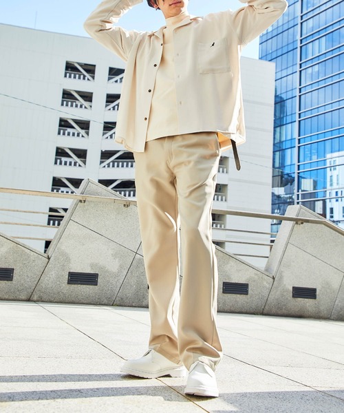 KANGOL（カンゴール）の「▽WEB限定 KANGOL/カンゴール 別注 L/Sリラックスオープンカラーシャツ（シャツ/ブラウス・メンズ・ライトグレー/ブラック/ベージュ/ネイビー/ピンク/ライトパープル/ダークグリーン/ダークブラウン/ボルドー/ダークベージュ/グリーン系その他/ベージュ系その他/ライトブルー/グレイッシュベージュ・M/L）」の22枚目の写真