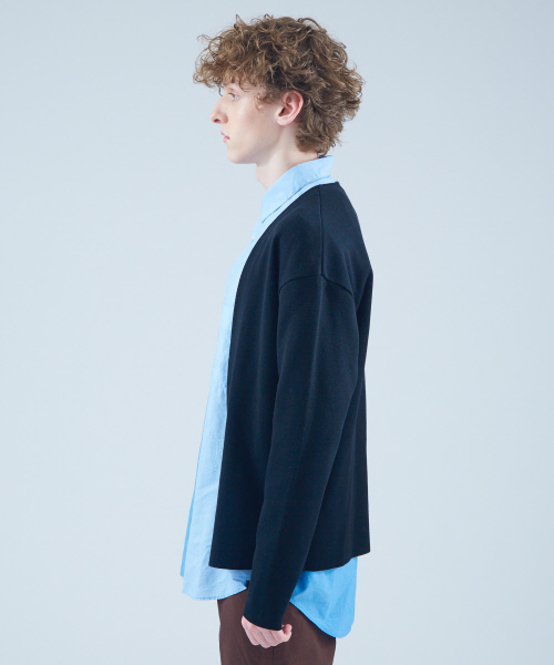 ABAHOUSE(アバハウス)の「ボタンレスショートカーディガン(カーディガン/ボレロ・メンズ・ブラック/ベージュ/ピンク・44/46/48)」の17枚目の写真
