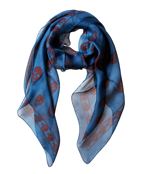 Alexander McQueen（アレキサンダーマックイーン）の「SCRF SKULL（マフラー・メンズ・その他1/その他2/その他3・FREE）」の2枚目の写真