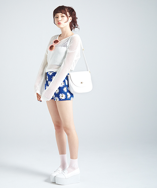 WEGO(ウィゴー)の「WEGO/フェイクレザーポシェット(ショルダーバッグ・レディース・ホワイト/ブラック/ネイビー/レッド・FREE)」の6枚目の写真