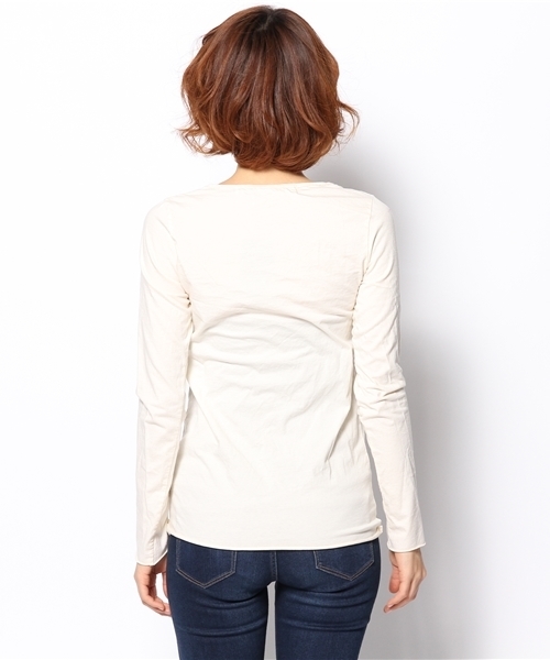 goa(ゴア)の「バッファロープリント長袖Tops(Tシャツ/カットソー・レディース・オフホワイト/ナチュラル・FREE)」の5枚目の写真