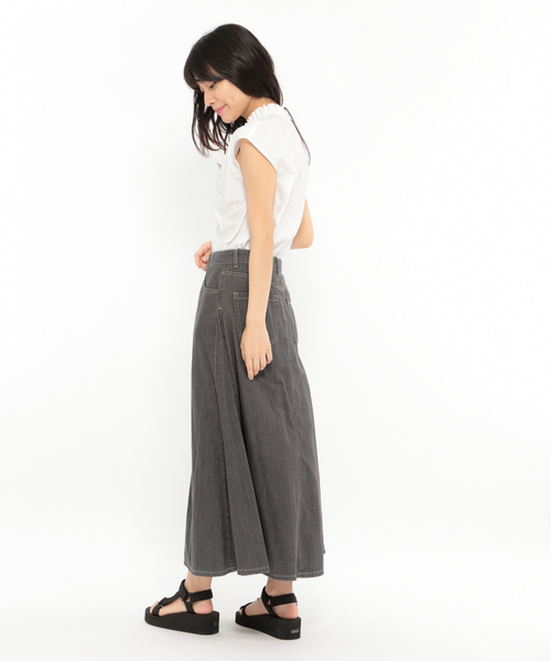 LAKOLE（ラコレ）の「ライトオンスデニムフレアスカート / LAKOLE（デニムスカート・レディース・インディゴブルー/ライトブルー/グレー・SMALL/MEDIUM）」の10枚目の写真