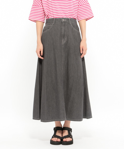 LAKOLE（ラコレ）の「ライトオンスデニムフレアスカート / LAKOLE（デニムスカート・レディース・インディゴブルー/ライトブルー/グレー・SMALL/MEDIUM）」の11枚目の写真