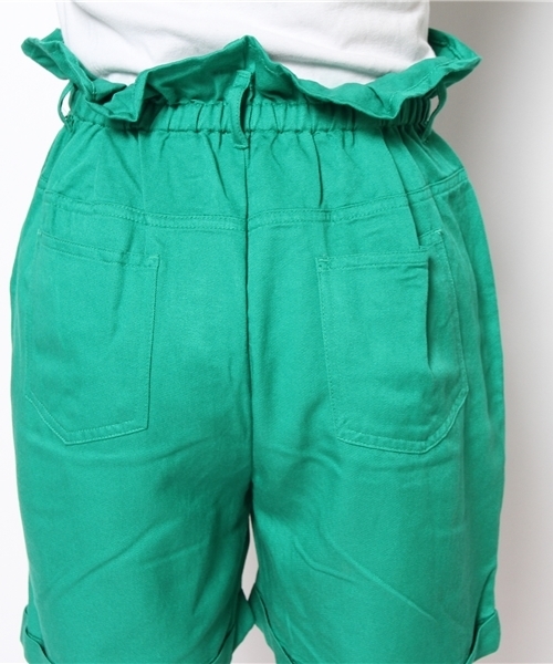 WEGO（ウィゴー）の「WEGO/ハイウエストカラーショーツ（その他パンツ・レディース・ブラック/グリーン/ブルー/レッド・FREE）」の9枚目の写真