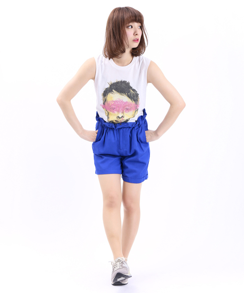 WEGO（ウィゴー）の「WEGO/ハイウエストカラーショーツ（その他パンツ・レディース・ブラック/グリーン/ブルー/レッド・FREE）」の14枚目の写真