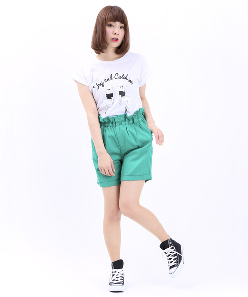 WEGO（ウィゴー）の「WEGO/ハイウエストカラーショーツ（その他パンツ・レディース・ブラック/グリーン/ブルー/レッド・FREE）」の16枚目の写真