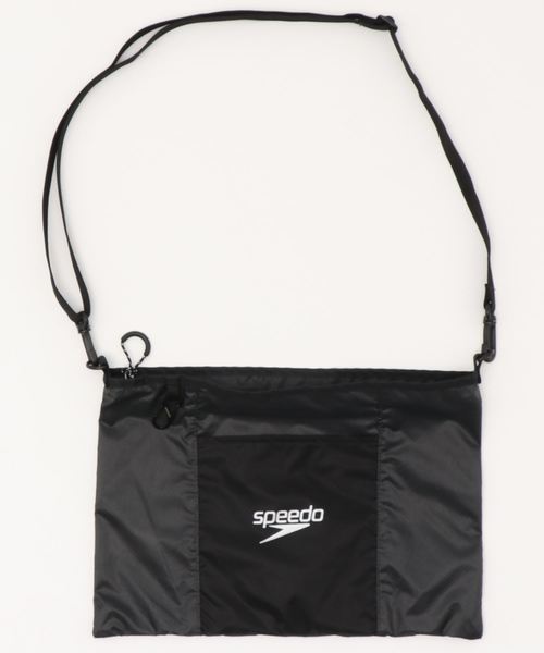 Speedo（スピード）の「【SPEEDO】WaterProofサコッシュ（ショルダーバッグ・レディース・チャコールグレー/イエロー・FREE）」の2枚目の写真