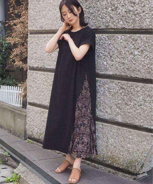 tiptop（ティップトップ）の「プリーツ切り替えロングワンピース（ワンピース・レディース・ブラック/ベージュ/ブラウン/アイボリー/グレイッシュベージュ/A/B/C/D/E・FREE）」の10枚目の写真