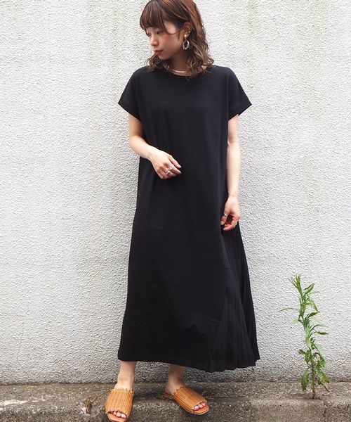 tiptop（ティップトップ）の「プリーツ切り替えロングワンピース（ワンピース・レディース・ブラック/ベージュ/ブラウン/アイボリー/グレイッシュベージュ/A/B/C/D/E・FREE）」の11枚目の写真