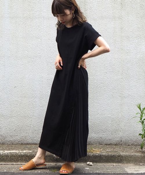 tiptop（ティップトップ）の「プリーツ切り替えロングワンピース（ワンピース・レディース・ブラック/ベージュ/ブラウン/アイボリー/グレイッシュベージュ/A/B/C/D/E・FREE）」の12枚目の写真